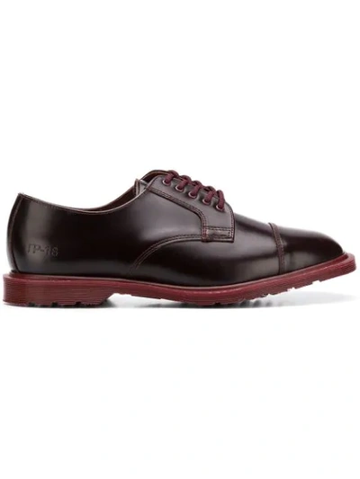Gosha Rubchinskiy Dr. Martens Derby Shoes In Red