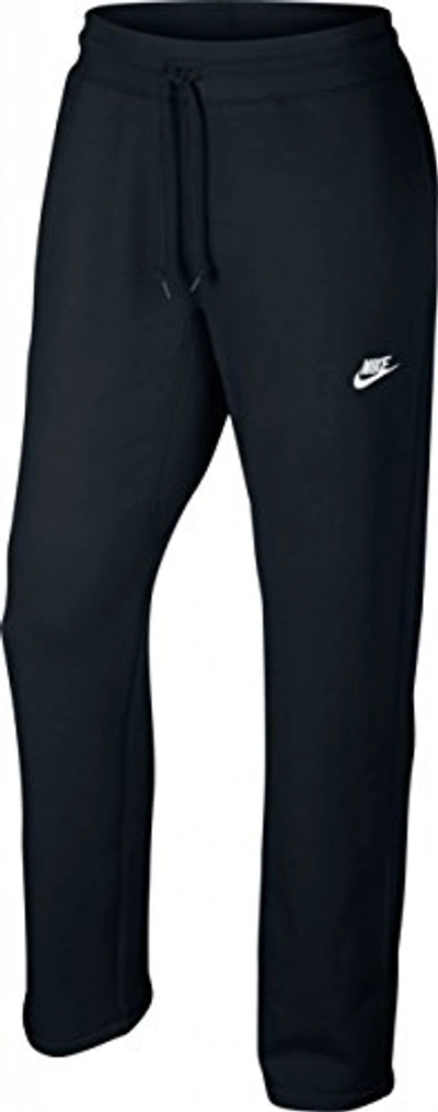 Nike Men's Intentional Open-hem Fleece Pant Black 598867-010 In Black/white  | ModeSens