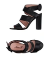 Anna F Sandals In Black