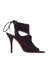 Aquazzura Sandals In Dark Purple