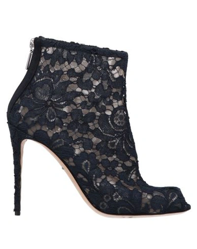 Dolce & Gabbana Ankle Boot In Blue