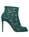 Dolce & Gabbana Ankle Boot In Deep Jade