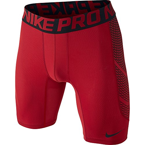 red nike compression shorts