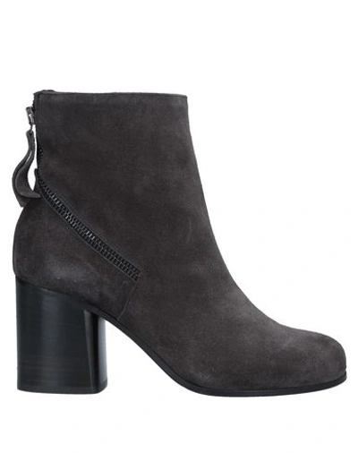 Alberto Fermani Ankle Boot In Steel Grey