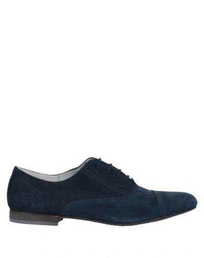 Anderson Laced Shoes In Dark Blue