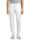 Versace Classic Cotton Sweatpants In Bianco
