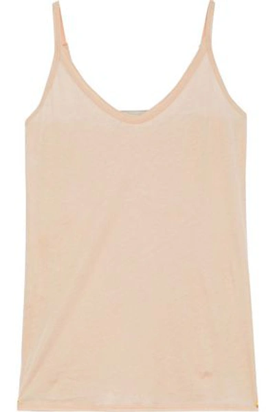 Skin Woman Pima Cotton-jersey Camisole Neutral In Blush