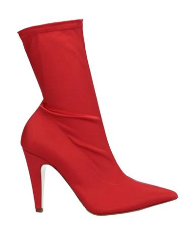 Giampaolo Viozzi Ankle Boot In Red