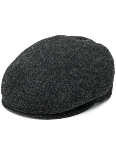 Isabel Marant Gabor Checked Wool Cap In Grey