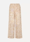 See By Chloé Tiger-print Silk-georgette Wide-leg Pants In Beige