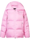 Calvin Klein 205w39nyc Oversized Quilted Shell Coat In Pink