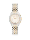 Michele Diamond & Two-tone Stainless Steel Chronograph Watch In Two Tone