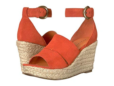 Matisse Cha Cha Espadrille Wedge Sandal In Fire Suede