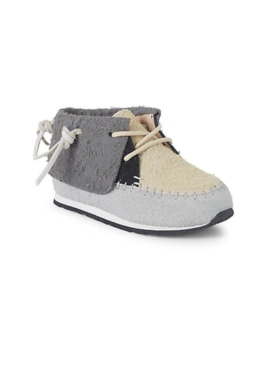 Akid Baby Girl's & Little Girl's Stone High-top Suede Sneakers In Tan Black