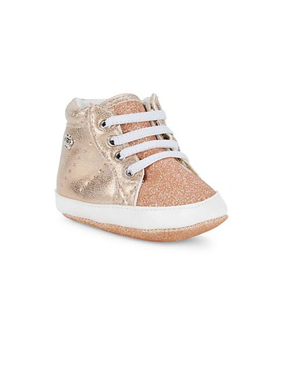 Juicy Couture Baby Girl's Glitter High-top Sneakers In Rose Gold