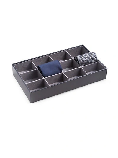 Bey-berk Leather Tie Storage Box