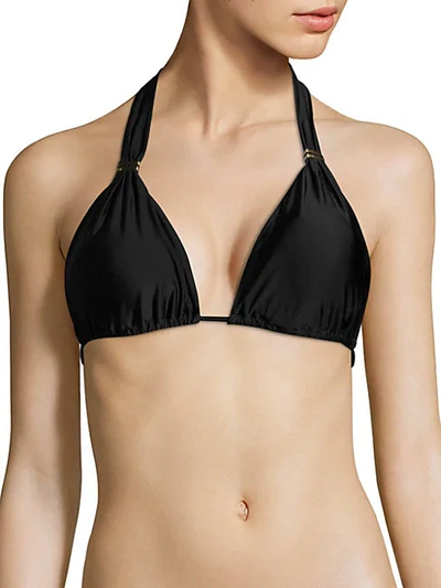 Vix Swim Reversible Bia Bikini Top In Black