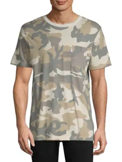 Wesc Maxwell Camouflage Cotton T-shirt In Light Woodland