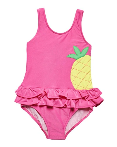 Florence Eiseman One-piece Pineapple Swimsuit In Pink