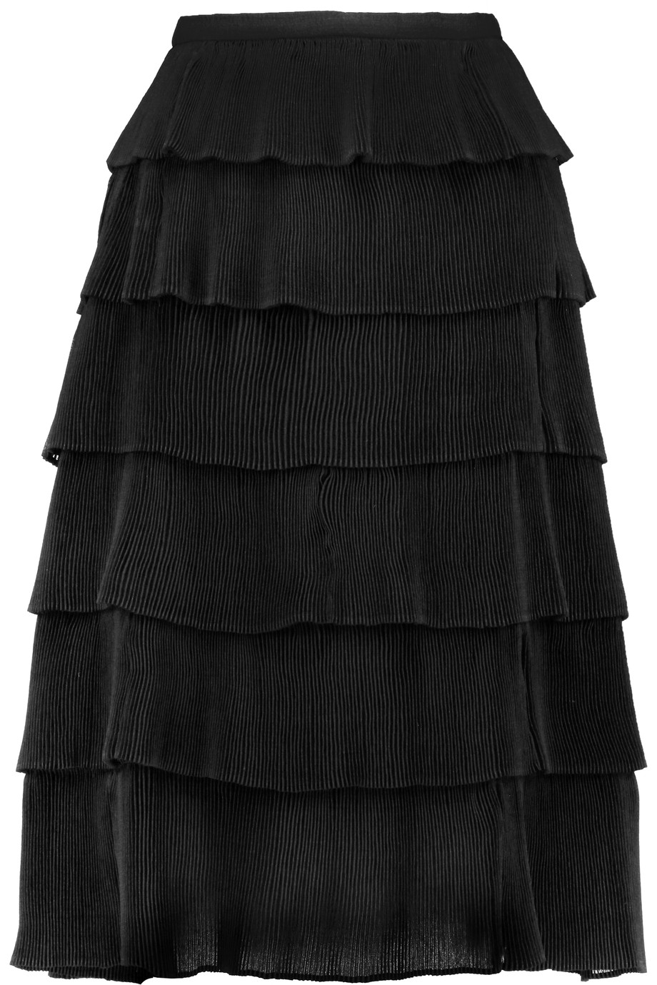 Rochas Pleated Silk-chiffon Skirt | ModeSens