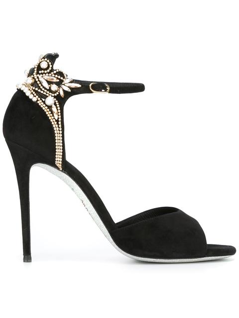René Caovilla Crystal Embellished Sandals | ModeSens