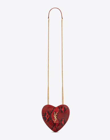 ysl heart chain bag