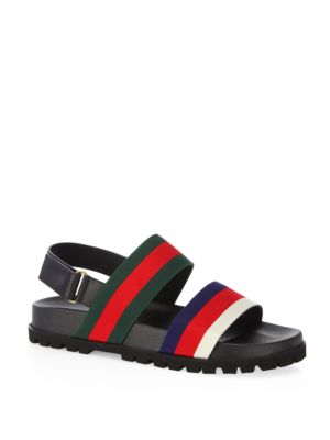 gucci striped sandals