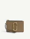 Marc Jacobs Womens French Grey And Brown Leather Wallet In French Grey Multi