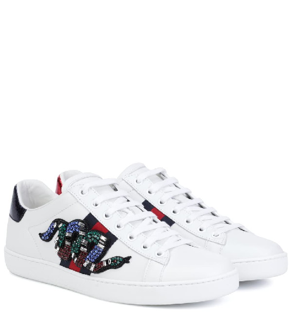gucci ace sneakers with crystals