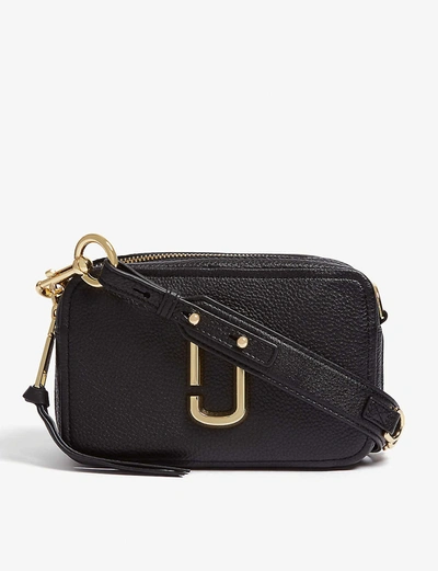 Marc Jacobs Softshot 21 Leather Cross-body Bag In Black