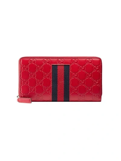 Gucci Red In Hibiscus Red  Signature