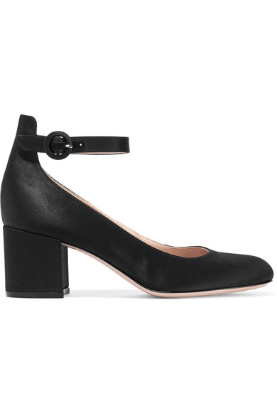 gianvito rossi satin pumps