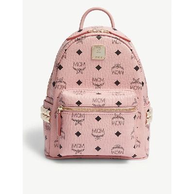 Mcm Stark Mini Backpack In Pink