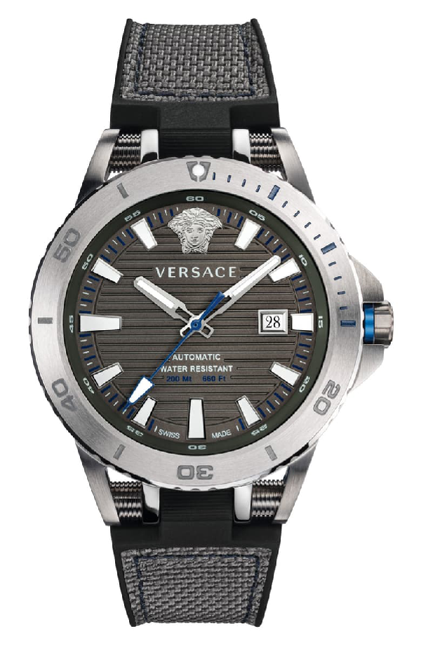 versace silver sport tech watch