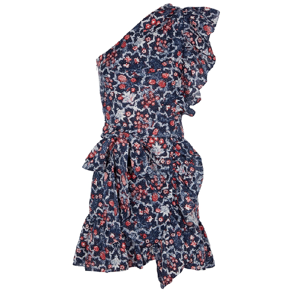 isabel marant etoile one shoulder dress
