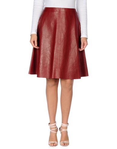 Red Valentino Knee Length Skirt In Красно-коричневый | ModeSens