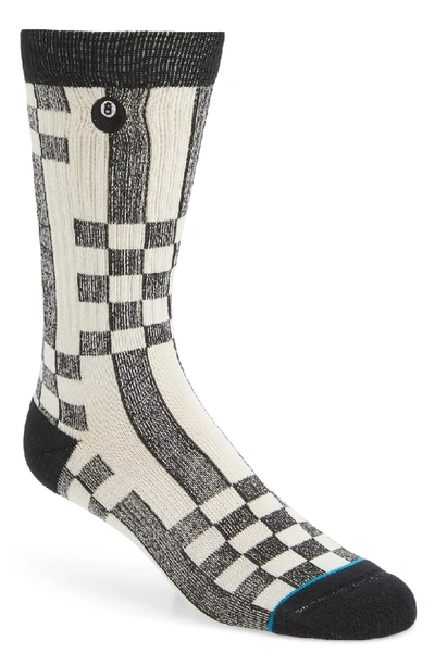 Stance Oso Checkered Socks In Black