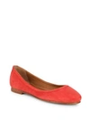 Frye Carson Ballet Flats In Coral