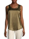 Lafayette 148 Reversible Perla Tank In Lily Pad