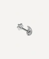 Maria Tash 14ct Diamond Paisley Single Threaded Stud Earring Left In White Gold