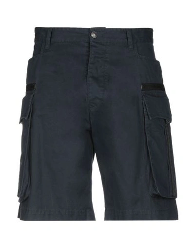 Dsquared2 Man Shorts & Bermuda Shorts Midnight Blue Size 38 Cotton In Dark Blue
