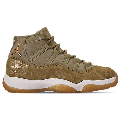 Nike Women's Air Jordan Retro 11 Low Basketball Shoes, Green