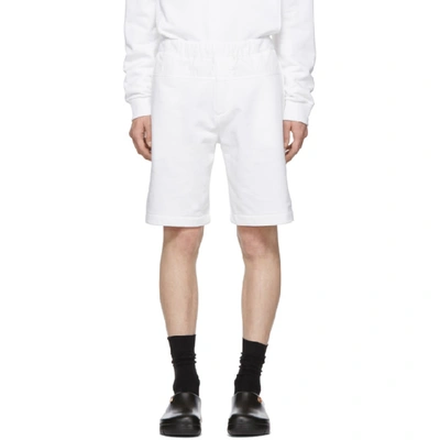 Kenzo Nylon & Cotton Jersey Shorts In White