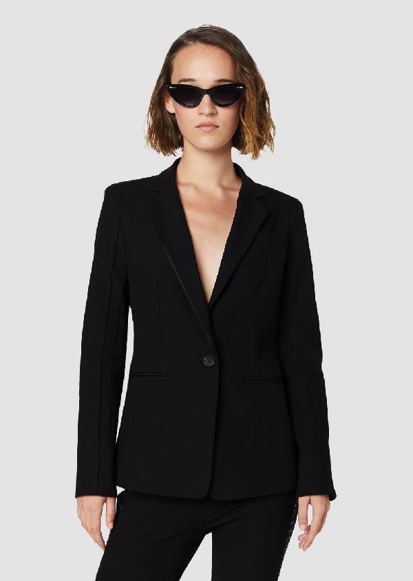 Derek Lam 10 Crosby Wilshire Essential Crepe Blazer In Black ModeSens