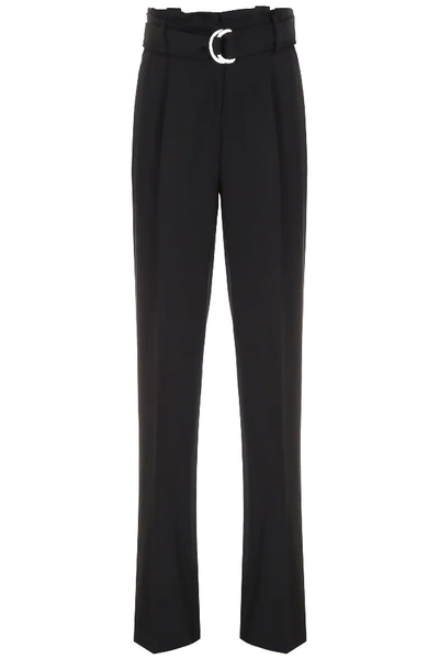 Michael Michael Kors Belted Palazzo Trousers In Black