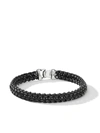 David Yurman The Chain Collection Woven Chain Bracelet In Black