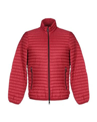 Emporio Armani Down Jackets In Red