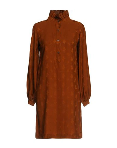 Soeur Shirt Dress In Brown