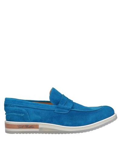 Gold Brothers Loafers In Bright Blue