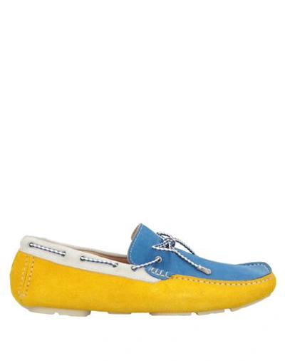 Gold Brothers Loafers In Bright Blue